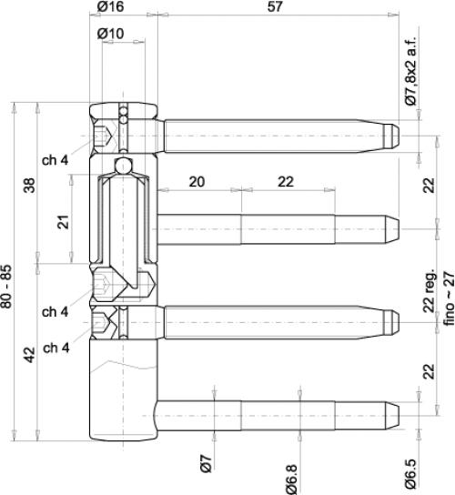 kliknite pre väčší obrázok Pánt 3D Exacta 16mm